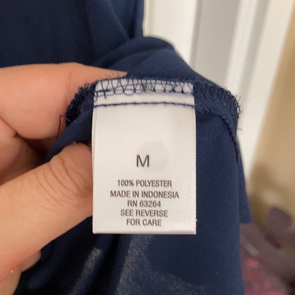 Navy blue Roz & Ali shortsleeved top - Picture 4 of 7